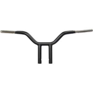 Wild 1 Psycho Street Fighter Bars With 25.5cm (10 Inch) Rise In Black Finish For 1982-2020 Harley Davidson Models (excl. 88-11 Springers) (WO556B)