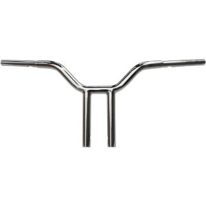Wild 1 Psycho Street Fighter Bars With 30.5cm (12 Inch) Rise In Chrome Finish For 1982-2020 Harley Davidson Models (excl. 88-11 Springers) (WO557)
