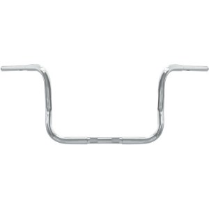 Wild 1 Bagger Ape Hanger Bars With 25.5cm (10 Inch) Rise In Chrome Finish For 1982-2020 Harley Davidson FLT/Touring Models With Batwing Fairing (WO578)