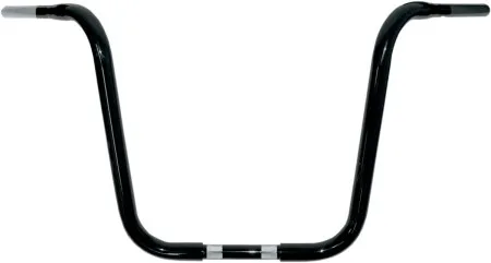 Drag Specialties 14 Inch Ape Hanger 32mm (1-1/4 inch) Buffalo Handlebars in Black Finish For 2008-2024 Road King & 2008-2013 Road Glide Models (0601-1242)
