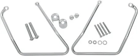 Drag Specialties Chrome Saddlebag Support Brackets For 94-03 XL Models (except 1200S) (77-0045NU)