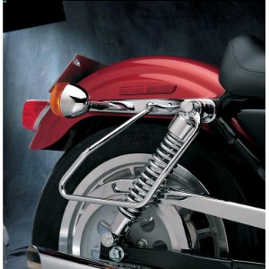 Drag Specialties Chrome Saddlebag Support Brackets For 94-03 XL Models (except 1200S) (77-0045NU)