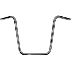 Drag Specialties 16 Inch Ape Hanger 25.4mm (1 inch) Touring Handlebars in Chrome Finish (0601-1222)