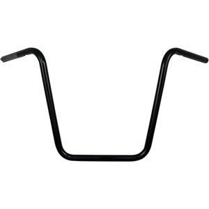 Drag Specialties 16 Inch Ape Hanger 25.4mm (1 inch) Touring Handlebars in Black Finish (0601-1223)