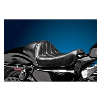 Le Pera Stubs Cafe Diamond Foam Seat For Harley Davidson 2004-2020 XL Sportster Models (Excl. 07-09) (LK-426DM)