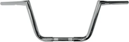 LA Choppers 10 Inch Rise 32mm (1-1/4 inch) Big Twin Peaks Handlebars in Chrome Finish (0601-2783)