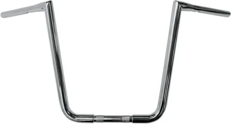 LA Choppers 16 Inch Rise 32mm (1-1/4 inch) Big Twin Peaks Handlebars in Chrome Finish (0601-2692)