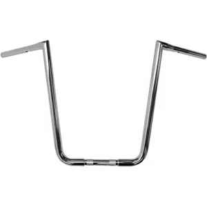 LA Choppers 19 Inch Rise 32mm (1-1/4 inch) Big Twin Peaks Handlebars in Chrome Finish (LA-7360-19)