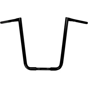 LA Choppers 19 Inch Rise 32mm (1-1/4 inch) Big Twin Peaks Handlebars in Black Finish (LA-7360-19B)