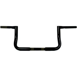 LA Choppers 8 Inch Bagger 32mm (1-1/4 inch) Twin Peaks Touring Handlebars in Black Finish (LA-7361-08B)