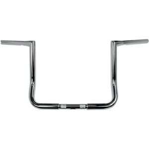 LA Choppers 12 Inch Bagger 32mm (1-1/4 inch) Twin Peaks Touring Handlebars in Chrome Finish (LA-7361-12)