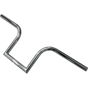 LA Choppers 8 Inch Bourbon Ape Hanger 25.4mm (1 inch) Old School Handlebars in Chrome Finish (0601-2060)