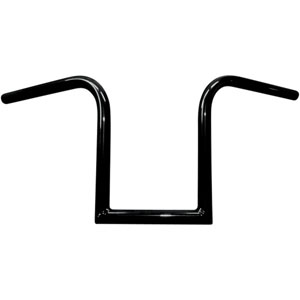 LA Choppers 10 Inch Bourbon Ape Hanger 25.4mm (1 inch) Old School Handlebars in Black Finish (0601-2063)