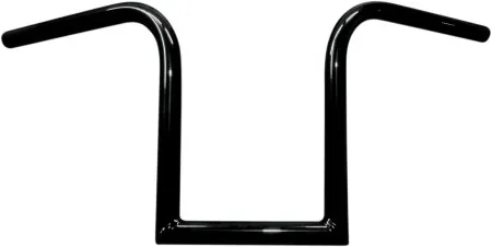 LA Choppers 12 Inch Bourbon Ape Hanger 25.4mm (1 inch) Old School Handlebars in Black Finish (LA-7381-12B)