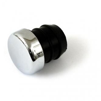 DOSS Oil Tank Fill Plug in Chrome Finish For Most HD And Custom Oil Tanks (1-3/16 Inch Diameter) (ARM083805)