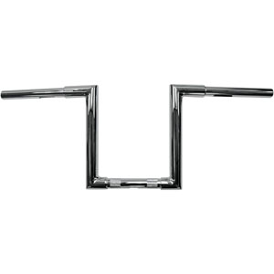 LA Choppers 10 Inch Narrow Z 32mm (1-1/4inch) Old School Handlebars in Chrome Finish (LA-7382-10)