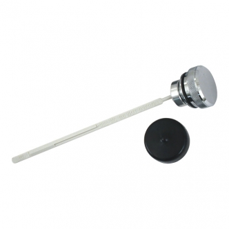 DOSS Oil Tank Fill Plug, With Knurled Dipstick in Chrome Finish For 1992-1998 Dyna Models (ARM624079)