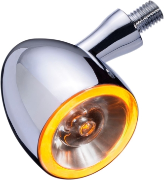 Kellermann Bullet 1000 PL Turn Signals In Black Finish With Clear Lenses (Sold Singly) (181.200)
