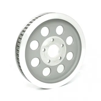 DOSS Reproduction OEM Style 61 Tooth Wheel Pulley 1-1/8 Inch Belt in Silver Finish For 1991-1999 XL Sportster Models (ARM911025)