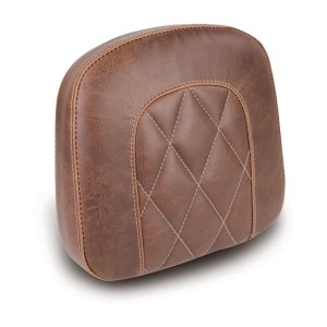 Mustang Vintage Bracket Style Sissybar Pad In Distressed Brown Diamond Stitch (76776)