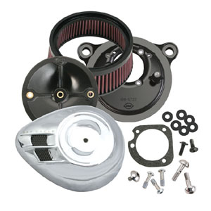 S&S Airstream Stealth Air Cleaner Kit (With Cover) For 00-15 Softail and 99-17 Dyna & 99-07 Touring (170-0056)