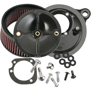 S&S Super Stock Stealth Air Cleaner Kit For 1999-2006 Harley Davidson CV carb & 2007-2010 Softail CVO Models (170-0060)