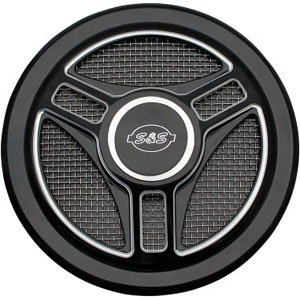 S&S Tri-Spoke Air Cleaner Cover For Super Stock Stealth Air Cleaners (170-0210)