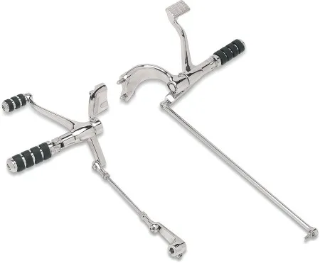 Drag Specialties Standard Position Forward Controls In Chrome For 2004-2013 XL Models (1622-0140)