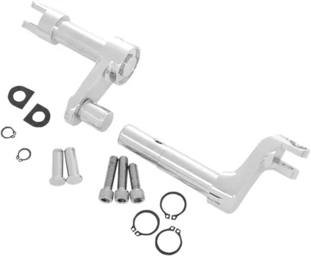 Drag Specialties 2 Inch Extended Forward Control Conversion Kit In Chrome For Harley Davidson 2011-2022 XL1200C/X/XS/V Models (1622-0476)