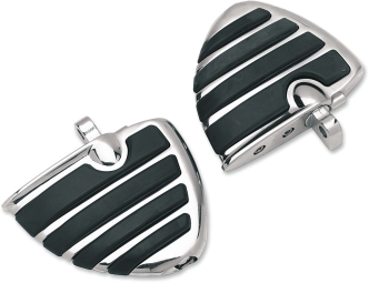 Kuryakyn ISO-Wing Mini Boards With Male Mount Adapters In Chrome Finish (4450)