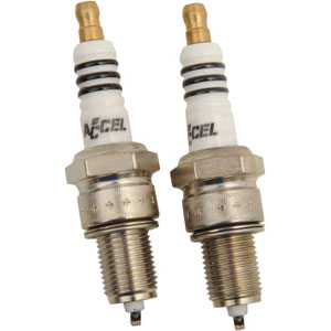 Accel Cyclelite Platinum Spark Plugs For 1978-1982 FL, 1978-1979 FX & 1984-1999 Evo Twin Cam (Y2410P)