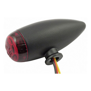 Doss Micro Bullet Taillights In Black With Red Lens (Pair) (ARM649319)