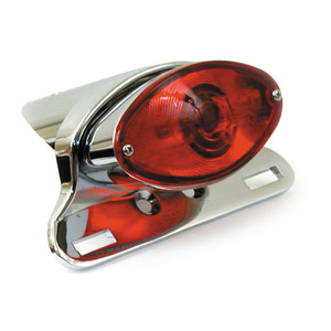 Doss EC Approved Cateye Taillight In Chrome With Diecast Housing (ARM948109)