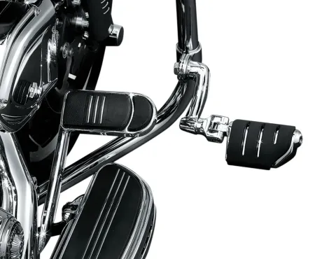 1.25" Highway Foot Rest Pegs For Harley Touring FLHT FLHX FLHR – Chrome & Black