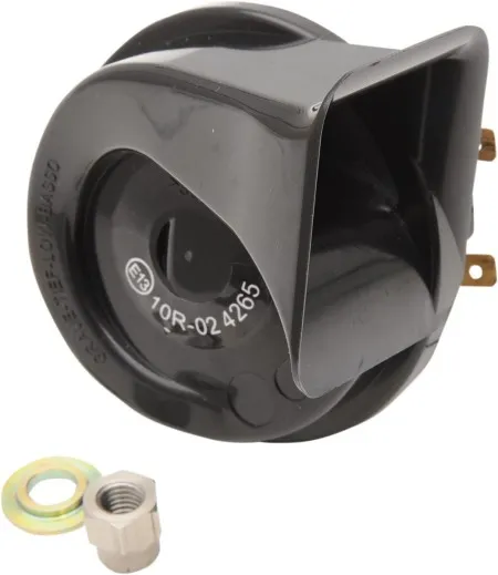 Drag Specialties 12V Electrical Horn In Black For All H-D Motorcycles (E11-6165B)