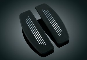 Kuryakyn Premium Inserts For Harley Davidson Traditional Driver Floorboard In Black (7553)