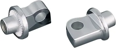 Kuryakyn Splined Peg Adapters For Harley Davidson & Multi-Fit Applications In Chrome Finish (Pair) (8881)