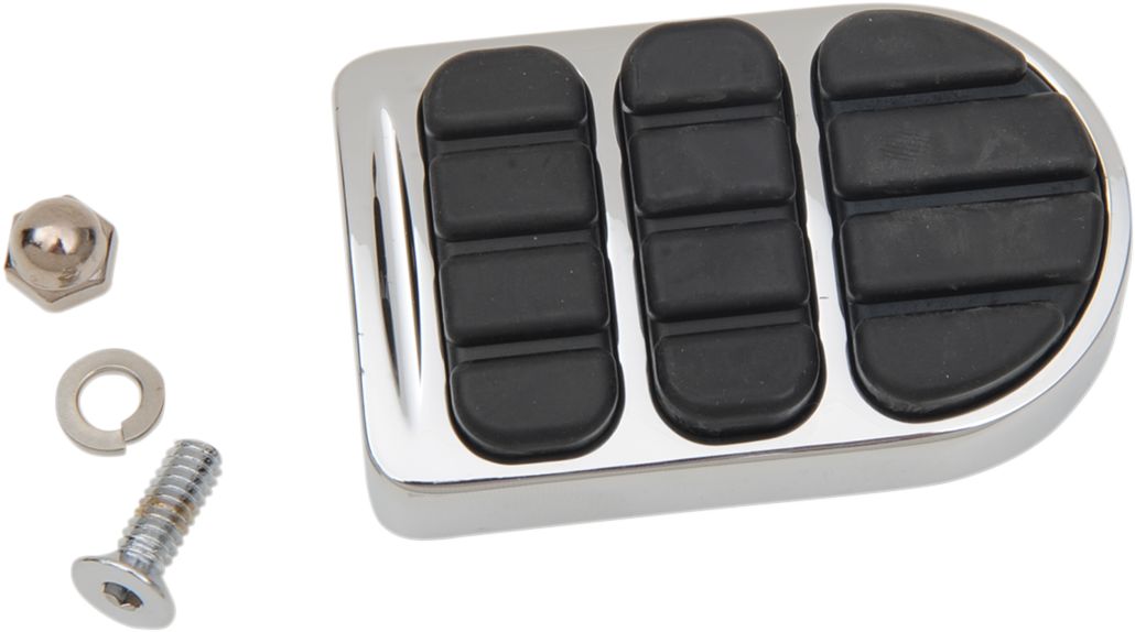 Kuryakyn ISOBrake Pedal Pad For FX & XG Motorcycles In Chrome Finish