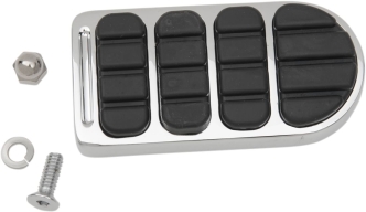 Kuryakyn Longhorn Brake Pedal Pad For Harley Davidson FX & XG Motorcycles In Chrome Finish (8044)