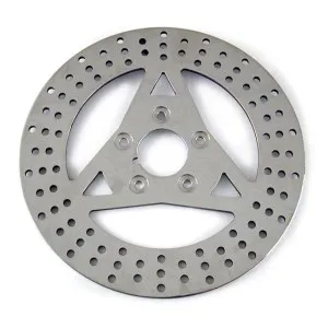Braking Front 11.5 Inch 3-Spoke Stainless Brake Rotor In Polished Finish For Harley Davidson 1984-1999 Big Twin Models (BRHD292R)