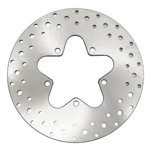 DOSS Rear Drilled Stainless Brake Rotor For Harley Davidson 1986-1999 FLT Models (ARM729169)