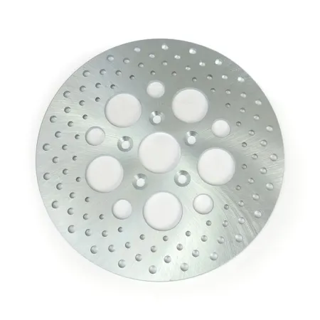 DOSS Rear Drilled Stainless Brake Rotor For Harley Davidson 81-91 FX, FXST, FXR, 79-91 XL (11-012)