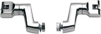 Kuryakyn Offset Peg Mounts With 1/2 Inch - 13 Mounting Bolts In Chrome Finish (Pair) (7996)