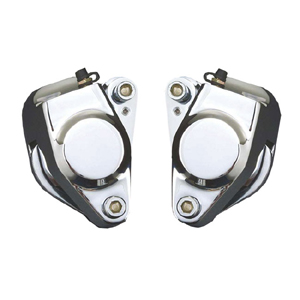 Doss OEM Style Left & Right Front Brake Caliper In Chrome For 1984-1999 B.T, XL (ARM628019)