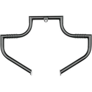 Lindby Magnumbar Front Highway Bars In Gloss Black Finish For 00-17 FLST, FLSTC, FLSTF, FLSTFB, FLSTN, FSL (Except Models With Half-Moon Floorboards) (BL1710)