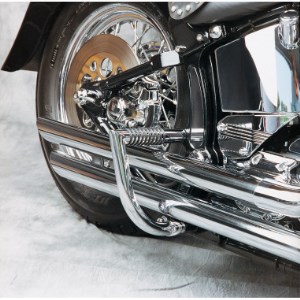 Lindby Linbar Rear Highway Bars In Chrome Finish For 96-05 FXST (except FXSTD), 96-15 FLST (except FLSTF, FLSTN, FLSTS, and 07 FLSTF) (203)