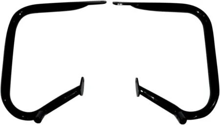 Drag Specialties Big Buffalo Rear Saddlebag Bars In Black Finish For 97-13 FLHT, FLHR, 98-03 FLTR (05060513))