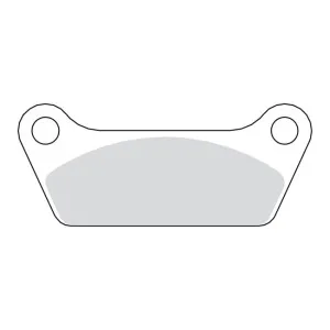 SBS Street Carbon Tech (Organic) Rear Brake Pads For Big Twin 81-84 FL; 80-85 FLT Touring (ARM610365)