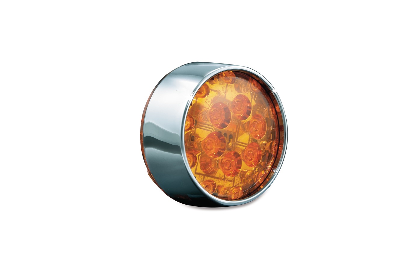 Kuryakyn L.E.D. Front Turn Signal Inserts Bullet Style With Chrome