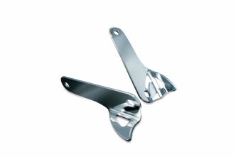 Kuryakyn Teardrop Custom Tie-Down Brackets For Harley Davidson FLHX & CVO Motorcycles In Chrome Finish (924)